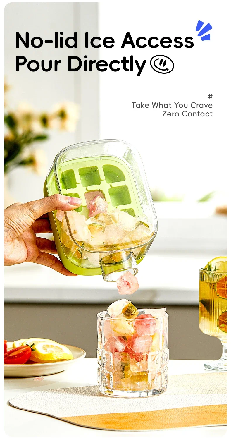Description Picture 6 of itemSummer Ice Cube Tray with Straw 2 in1 Ice Tray and Water Bottle Ice Maker Silicone IceCube Portable Kettle Reusable Icemaker