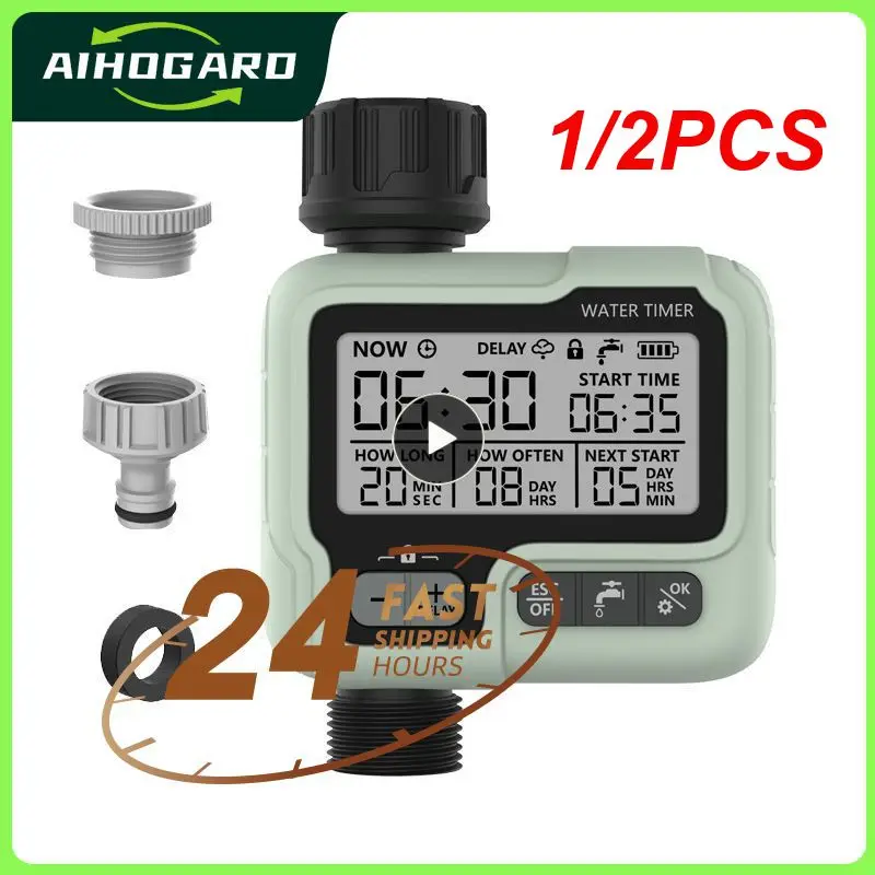 

1/2PCS Eshico HCT-322 Automatic Water Timer Garden Digital Irrigation Machine Intelligent Sprinkler Outdoor Use to Save Water