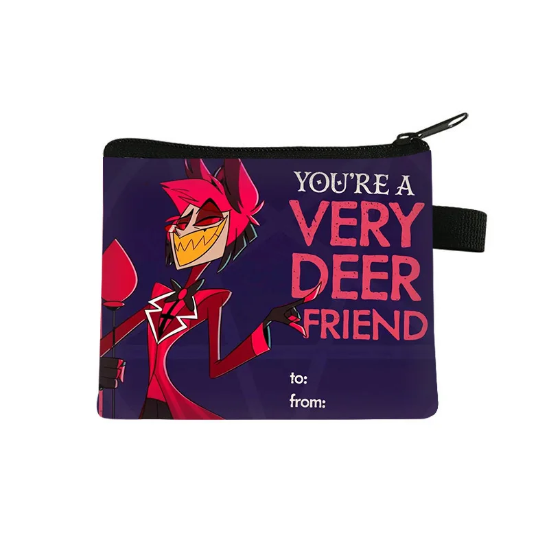 Hazbin Sac à Monnaie D'hôtel Avec Fermeture éclair Pour Pièces De