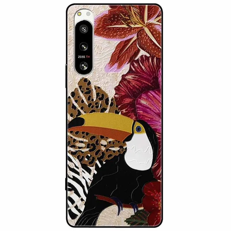 Cute 3D Embossed Relief Soft Silicone Back Cover with Cartoon Design