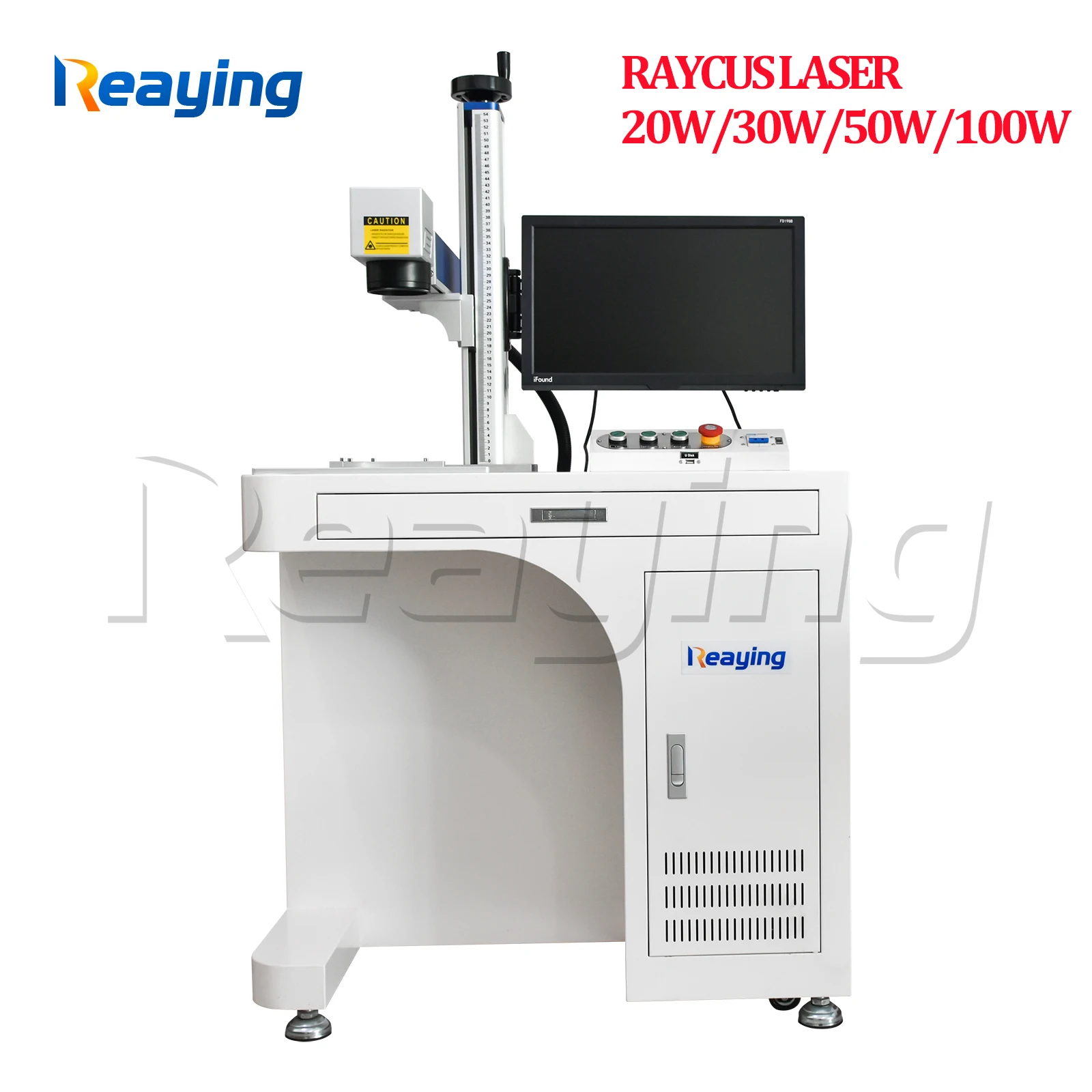 

100W Raycus Fiber Laser Metal Engraving Cutting Machine CE FDA