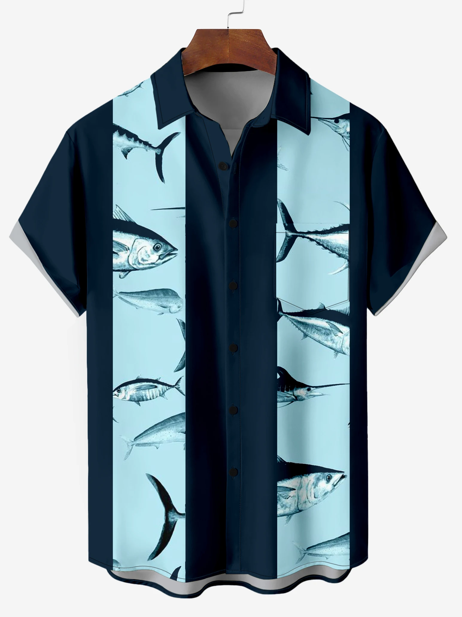 Fishing Pattern 3D Print Shirts For Men Women Outdoor Fish Hunting Turndown Collar Oversized Casual Fashion Top Man Clothing 6