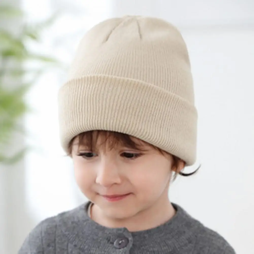 

Stylish Toddler Hat Warm Windproof Kids Winter Hat with Anti-slip Design Cozy Knitted Beanie for Daily Wear Unisex Children's