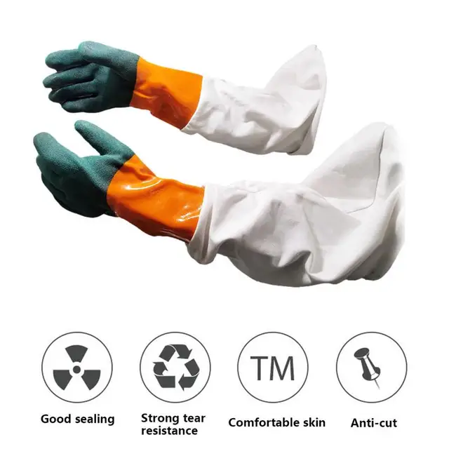 Homokfúvó Kesztyűk Lélegző Kényelmes, Kopásálló Kesztyű Gépek Kiegészítők - Image 5