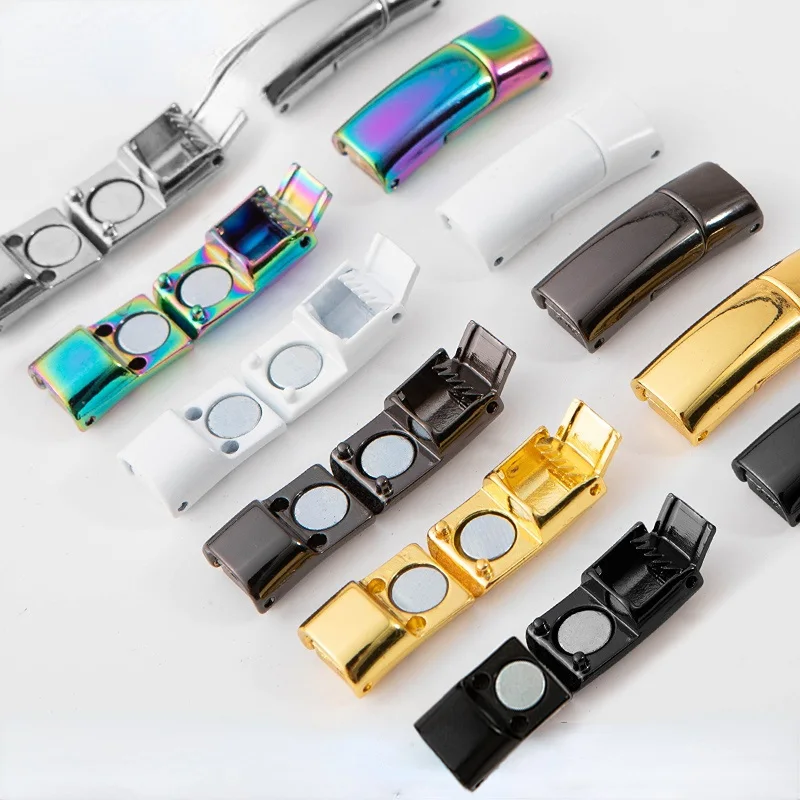 Metal Magnetic Clip Locking Buckle Lazy Laces No Tie Shoelace