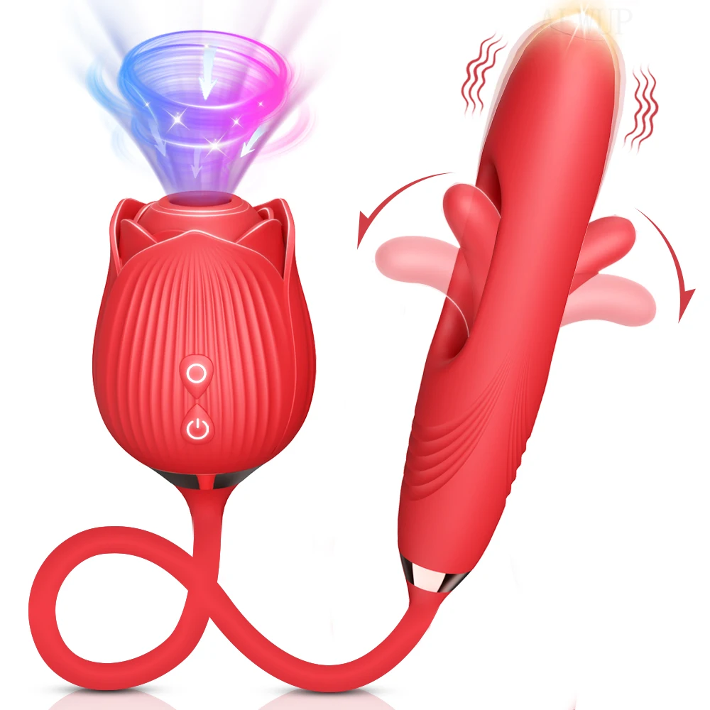 Rose-Saugvibrator für Frauen, Klopfvibratoren, Klitoris-Sauger, Nippel, Klitoris-Stimulation, weibliches Sexspielzeug für Erwachsene 1