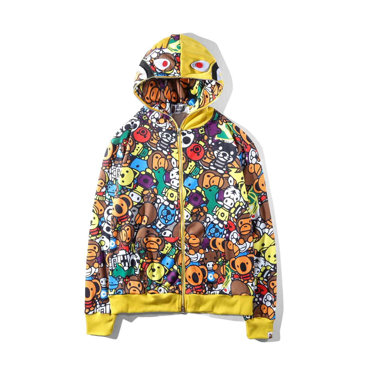 Long Sleeve Bape Shark Hoodie Jacket