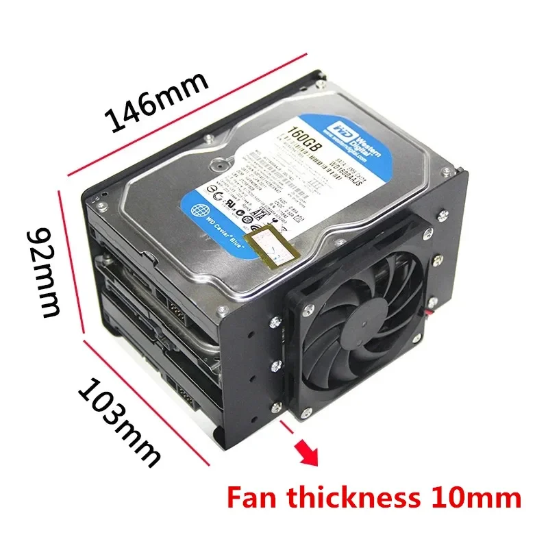 3.5 Inch Hard Disk 2/3 layers Holder Desktop Computer Case Mechanical HDD Expansion Double layer Support Bracket