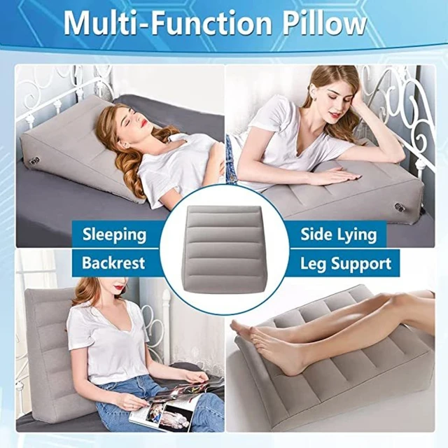 Wedge Pillow Knee Cushion Foot Pillow Elevation Leg Pillows Portable For  Travel Camping Sleeping PVC Inflatable Leg Pillow - AliExpress