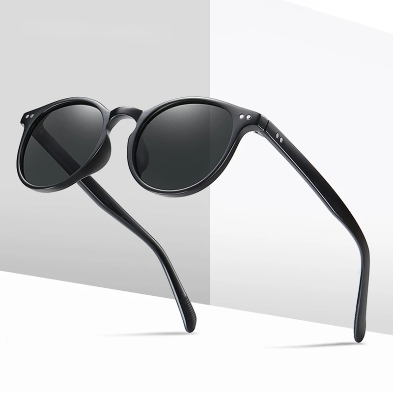 

Fashion Small Round Polarized Sunglasses Men Women Vintage Ultra Light TR90 Sun Glasses Stylish Anti-glare Driving Shades