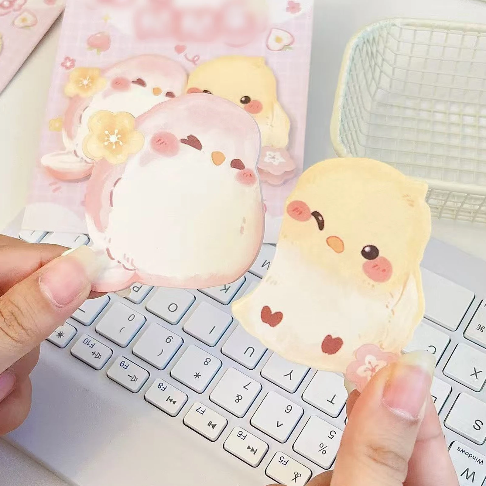 20 Sheets Cute Cartoon Animal Sticky Notes, Memo Sticky Note Animal Notepad Page Markers Flags for Home School Office - 3