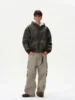 Tung Sung Heavy and Old Fur Integrated Hooded Jacket for Men Loose Casual Thickened Velvet Y2k Coat Men Winter 4