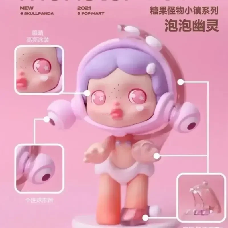 Sp 캔디 몬스터 타운 시리즈 블라인드 박스, 귀여운 캐릭터 모델 인형, 데스크탑 장식품, 자동차 선물 컬렉션,  아님