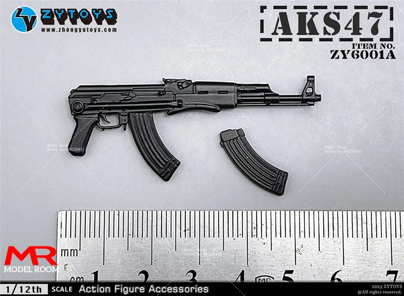 ZYTOYS ZY6001 ZY6002 ZY6003 ZY6008 1/12 Skala MP5 M4 AK47 P90 M1887 Soldat Gun Modell Szene Requisiten Fit 6'' Action Figur Körper – Detail 7