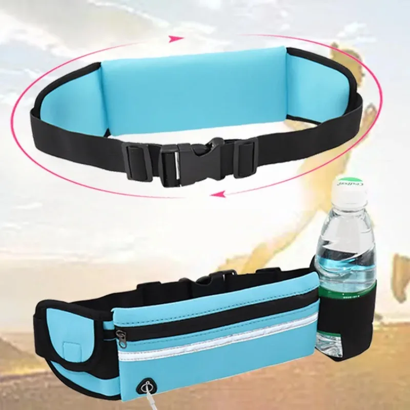 Sports Waist Bag Waterproof Shock-Absorbing Mobile Phone Case Fanny Pack Gym Fitness Running Jogging Run Pouch Cycling Bag