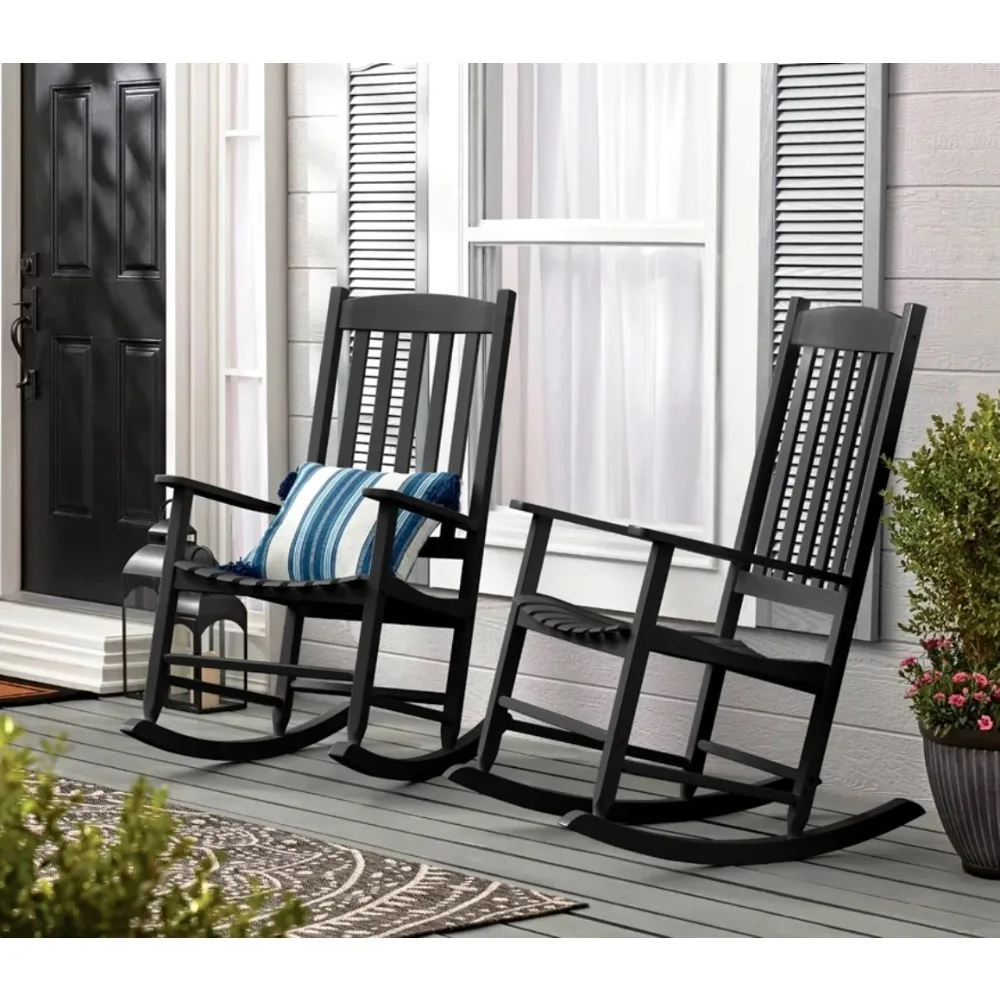 

Outdoor Rocking Chair, Wood Porch Rocking Chairs, Ergonomically Comfortable Construction Chair