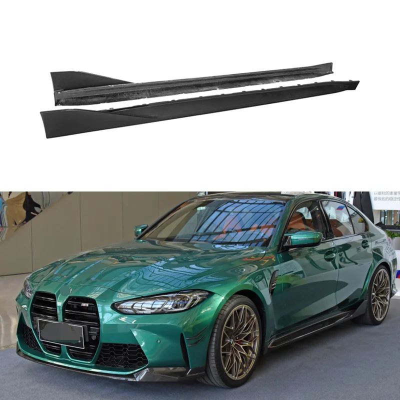 

Vacuumed Carbon Fiber Side Skirts Extension for BMW G80 G82 G83 M3 M4 2021 2022 Car Side Extensions Body Kits