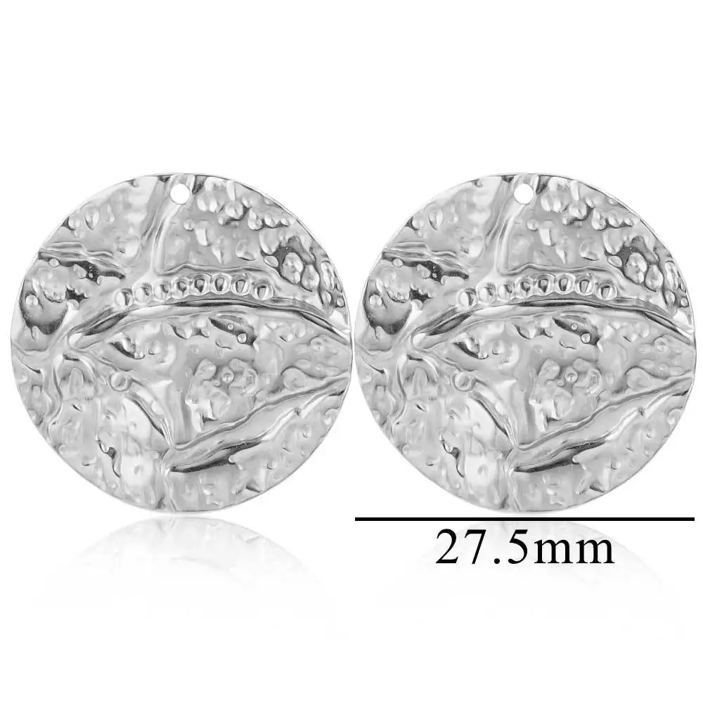 Stainless Steel Accessories Simple Geometric Ring Large Exaggerated Earrings DIY Accessories Parts Wholesale 5