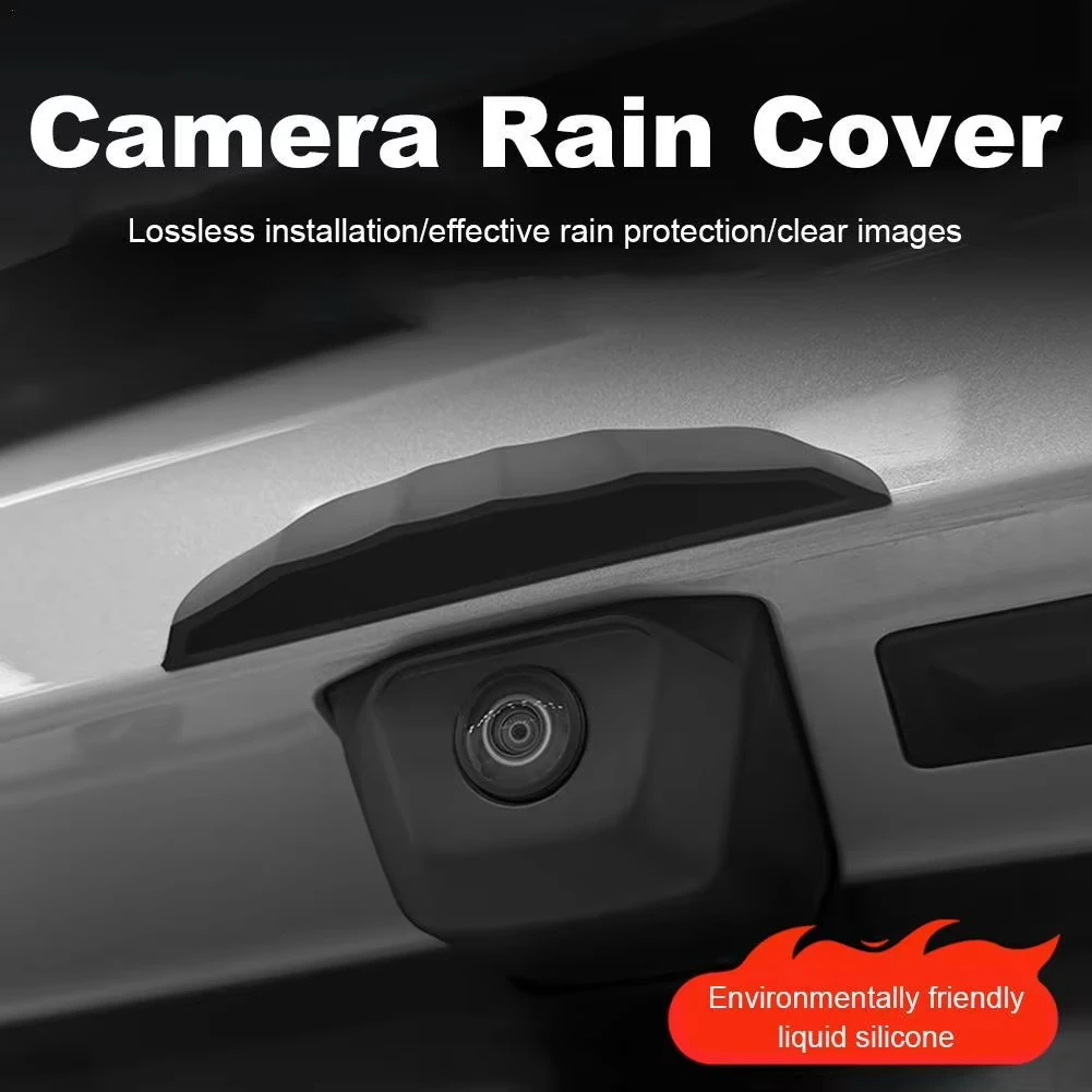 Universal Car Rearview Camera Rain Cover Silicone Weatherproof ...