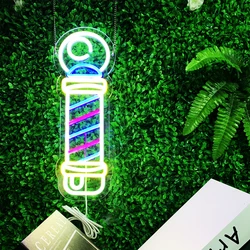 Colorful neon lamp posts are custom-made for parties and soirees to light up your room and brighten up your life