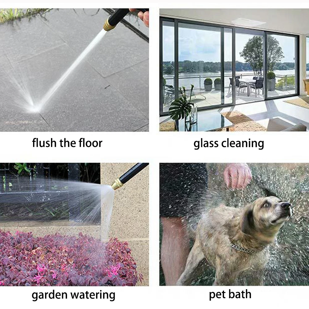 High Pressure Water Gun Cleaning Car Washing Machine Garden Watering Hose Nozzle Sprinkler Foam Water Portable Cleaning Tools