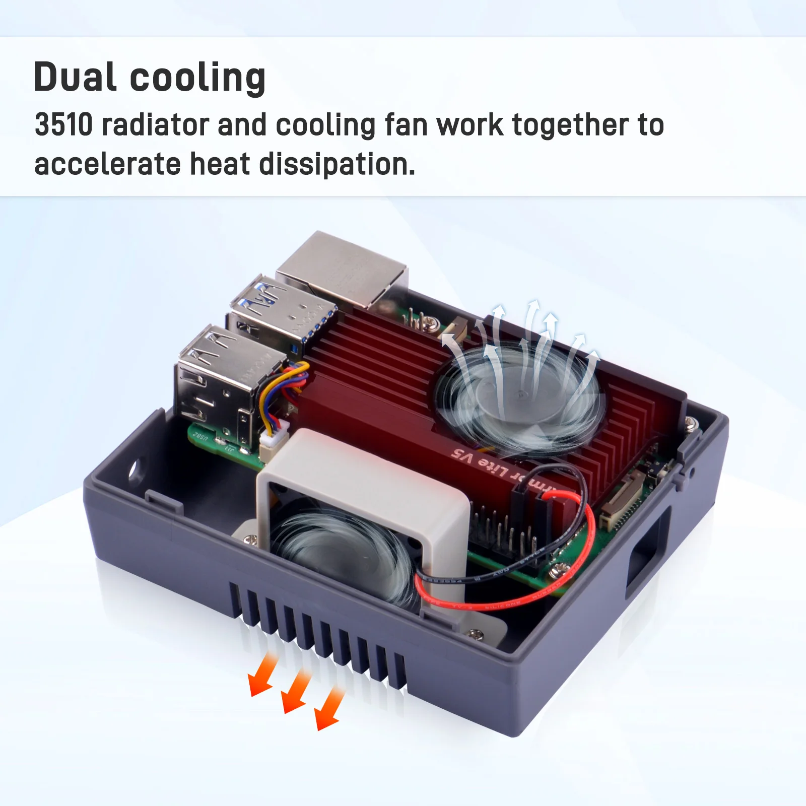 Geeekpi-game Estilo Case Kit Abs 3510 Funcional Ventilador Dissipador Chaves de Fenda Raspberry pi Nes - Imagem 5
