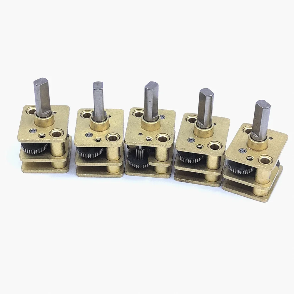 Motor Gear 5pcs/lot Micro N20 Reduction Gearbox Full Metal Gear Reducer Motor Parts Dual flat shaft Gear ratio: 1: 298 DIY N20 Geared Motor