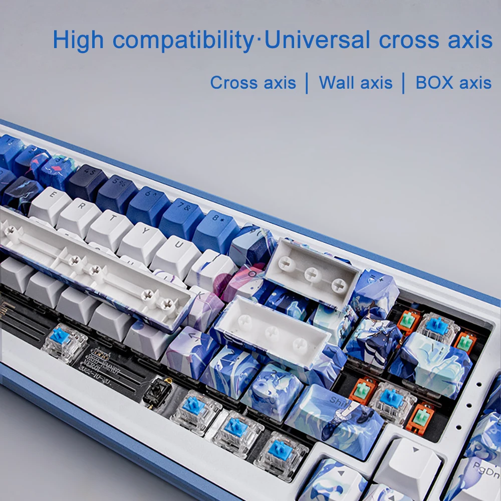 Furina-genshin Impacto Keycaps para Teclado Faça Você Mesmo Cinco-sided Sublimação Pbt Keycap Cereja Cap Chave Perfil 137 Teclas mx Switches - Imagem 6