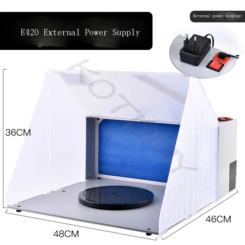 HS-E420dck Airbrush Spray Booth with AC Adapter Hobby Spray Booth - China  Spray Booth, Airbrush Extractor