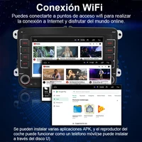 7-дюймовая автомобильная навигационная система с GPS, мультимедийное Wi-Fi радио 2 + 32G Android Auto и Carplay для Volkswagen Golf 5,6, Polo, Passat b6, b7, Skoda — изображение 3