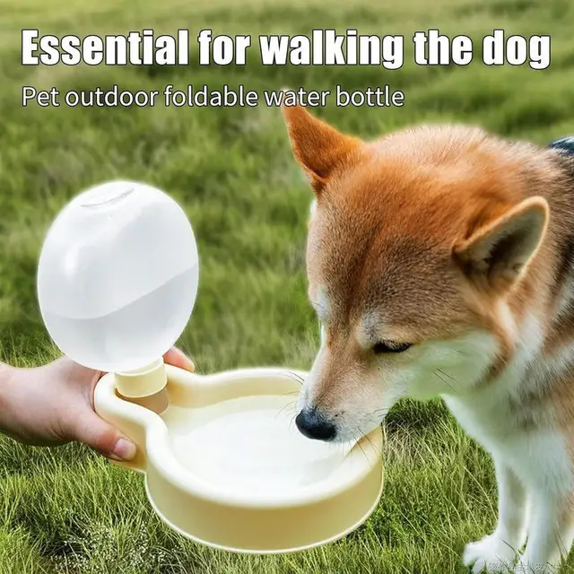350-500ml Outdoor Portable Dog Water Bottle Pet Drinking Bowl For Dogs Cats Foldable Puppy Water Dispenser Dog Accessories 4