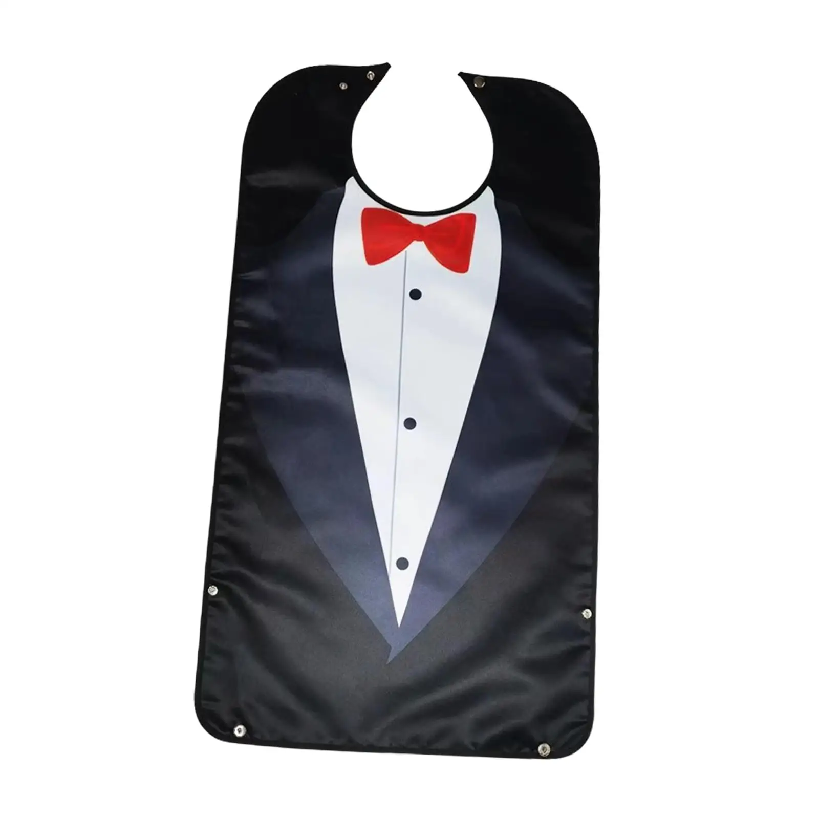 Drool Absorbing Bibs Adult Polyester Creative Washable Waterproof Comfortable Adjustable Clothing Protector Unisex for Elderly Seniors Women Men