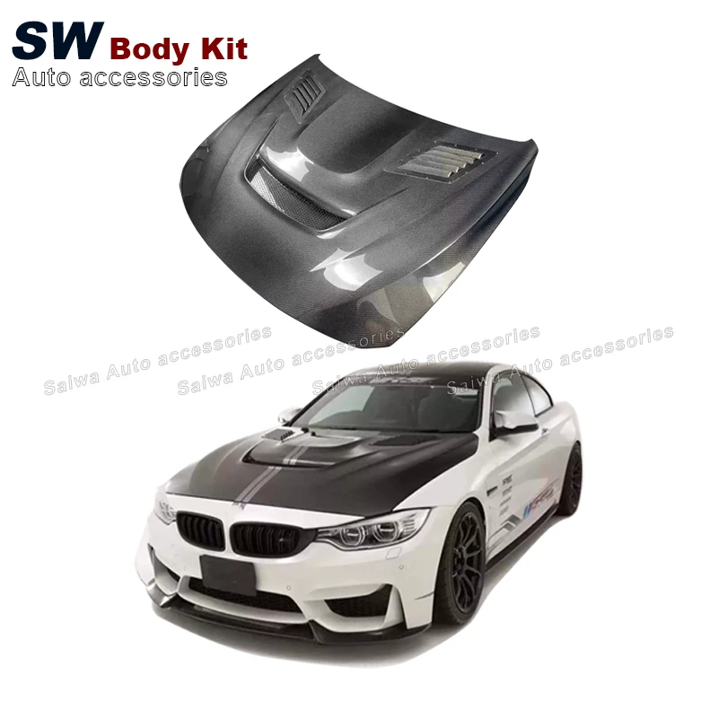 

Carbon Fiber VRS Style Hood For BMW M3 F80 M4 F82 F83 Upgrade Engine Hood Bonnet Cover Performance Kit