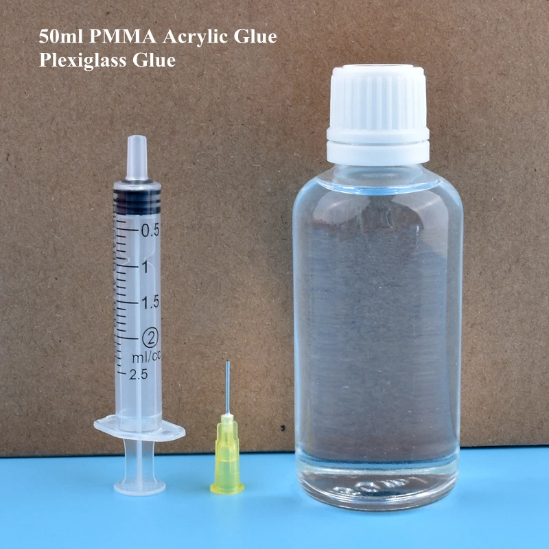 50ml PMMA Acrylic Glue Non trace Rapid Curing Plexiglass Adhesive For Acrylic Pipe Joint Plate