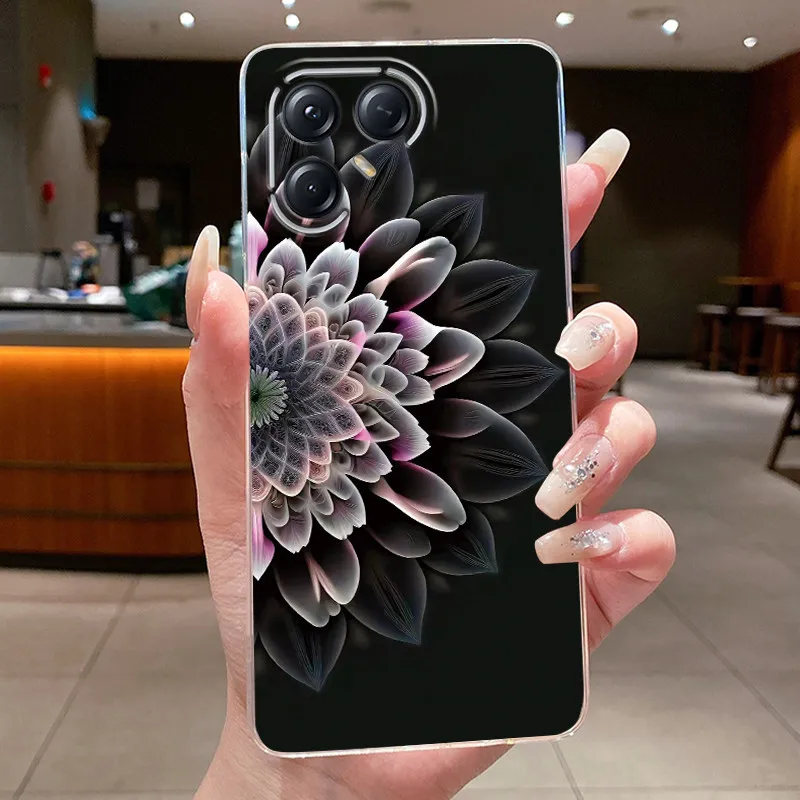 Aesthetic Luxury Soft Silicone Transparent TPU Phone Case Back Cover