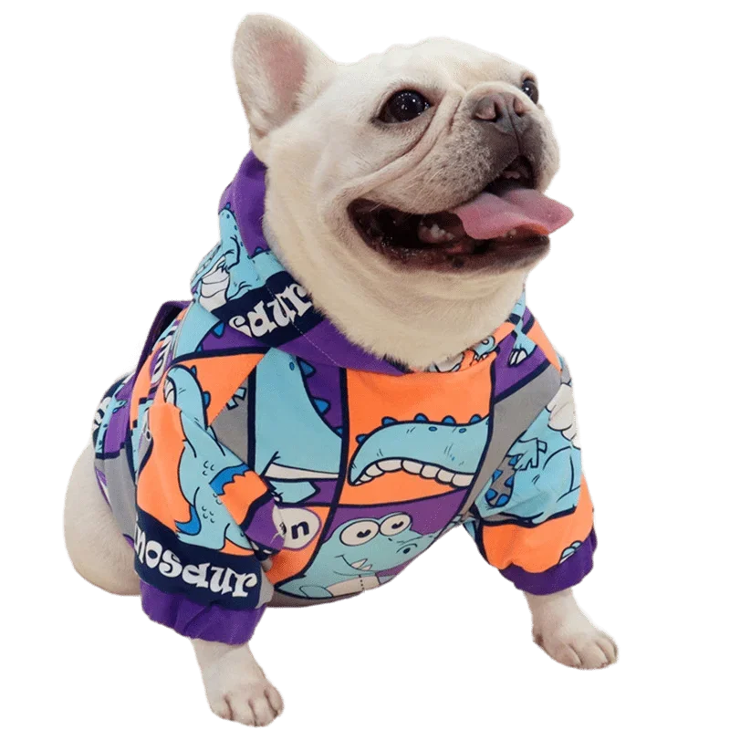 

Dinosaur Dog Clothes Hooded Puppy Outfits Pug Corgi Teddy Fat Dog Clothing Thickening Small Dog Clothes French Bulldog Apparel