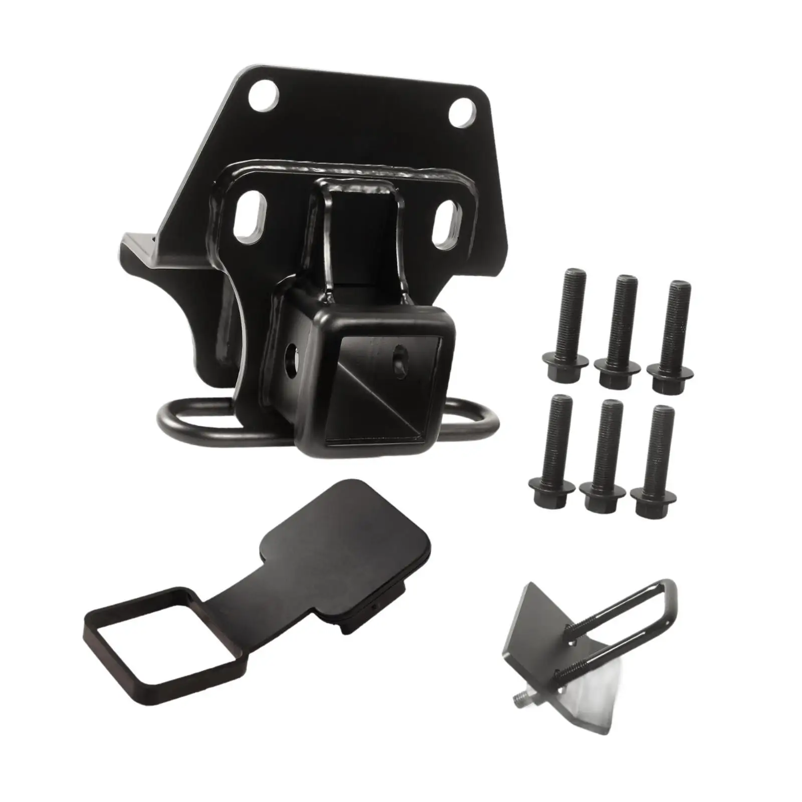 Rear Trailer Hitch Receiver Easy Installation with Hitch Tightener Bolts Metal 2" Tow Receiver Replace Parts for Gx470