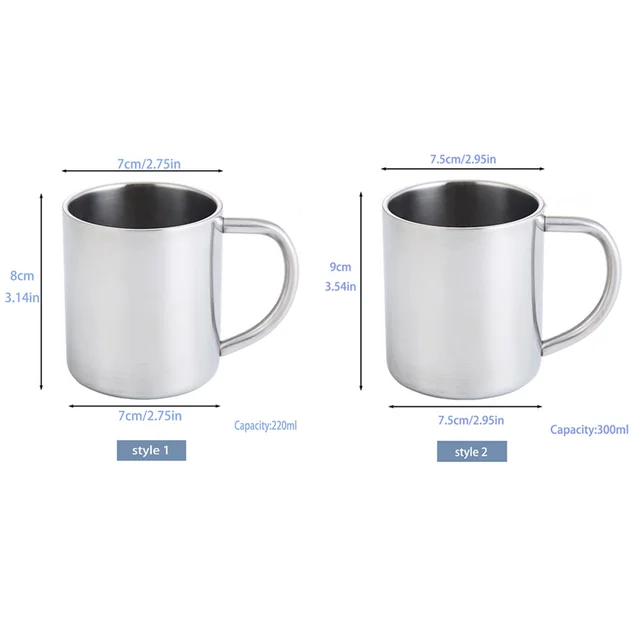 Tazza da acqua in acciaio inossidabile con testo personalizzato personalizzato Isolamento termico Anti scottatura Caffè Tè Tazza da vino Tazza da bere creativa 2