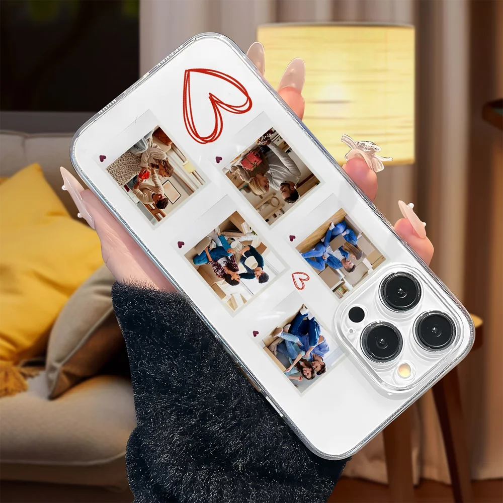 Customized Transparent TPU Phone Case with Personalized Photo Design