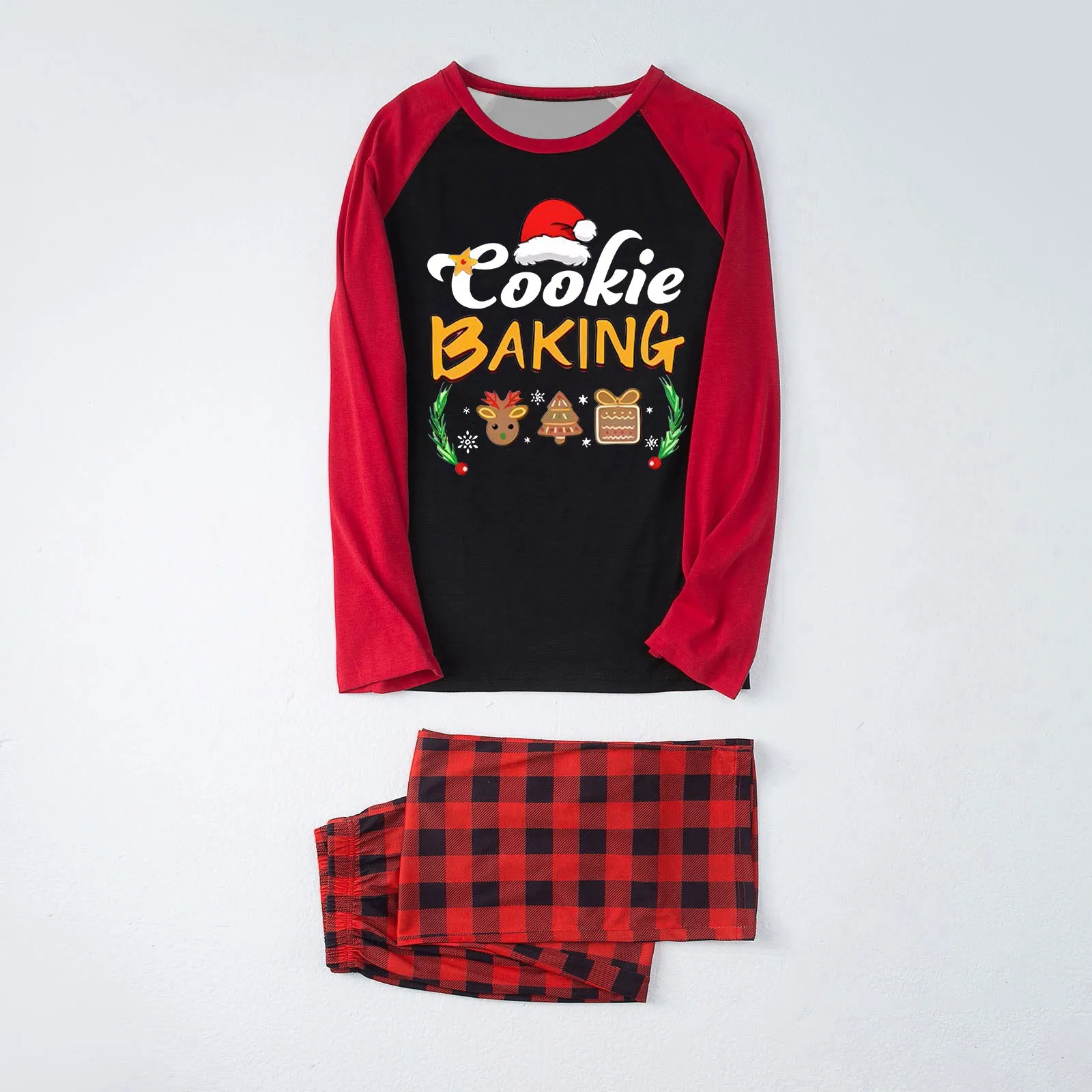 Conjunto de pijamas familiares con estampado de dibujos animados navideños 2024, conjunto a juego para madre, padre e hijos, mameluco para bebé, ropa para niños y niñas, pijamas con aspecto navideño