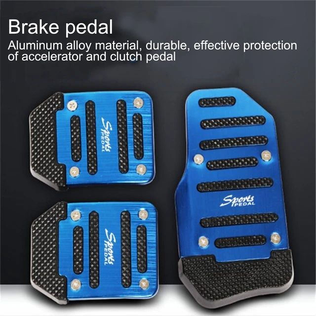 3PCS Nonslip Car Pedal Pad Manual Gas Pedal Clutch Brake Pad Cover