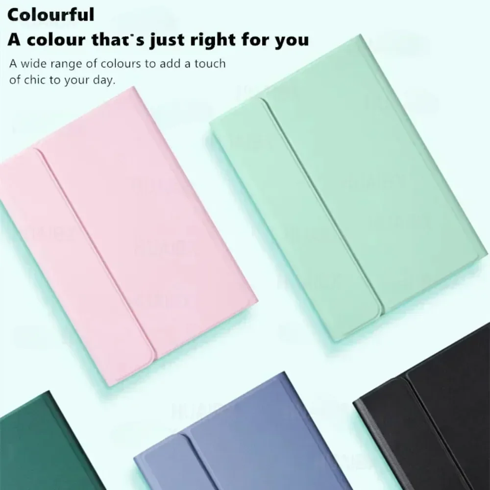 Kuaijiexiaopu Cover Con Tastiera Touch Staccabile Per Lenovo M10 3a Gen TB-328FU, Custodia Pelle Flip Antiurto, Vari Colori
