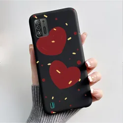 Luxury Fashion Butterfly Flower Soft Silicone Phone Case - Black TPU Cover for ZTE Blade A52 Lite (HEI - TPU301)