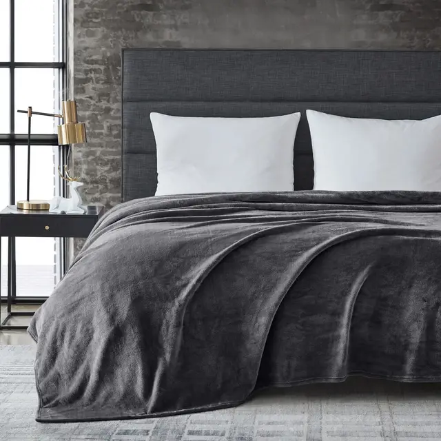 Large Faux Fur Warm Fleece Throw Soft Sofa Bed Mink Blanket Luxury Bed Blanket Anti-Static Fuzzy Soft Blanket Microfiber 2