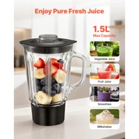 SucceBuy Batteur sur socle électrique de cuisine 5,7/6/7,8 L 1500 W, pétrin, 6+ vitesses, batteur culinaire à tête inclinable avec gobelet mélangeur de 1,5 L 5