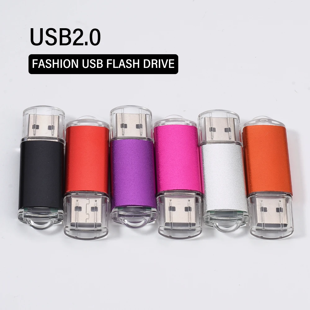 

(Over 10pcs Free Logo) DIY Logo Gift Wedding USB Flash Drive 4G 16GB Metal Pendrive USB 2.0 Memory Stick Pen Drive 8G 32GB 128GB