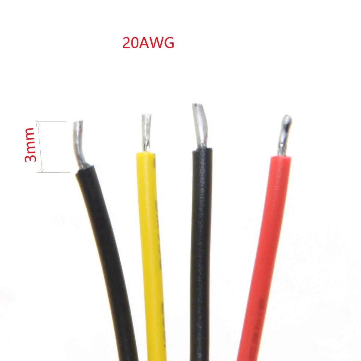 1PCS/5PCS/10PCS ATX Molex 마이크로 맞춤 피치 3.0mm 4Pin 남성-개방형 와이어 전원 어댑터 케이블 20cm 20AWG UL1007
