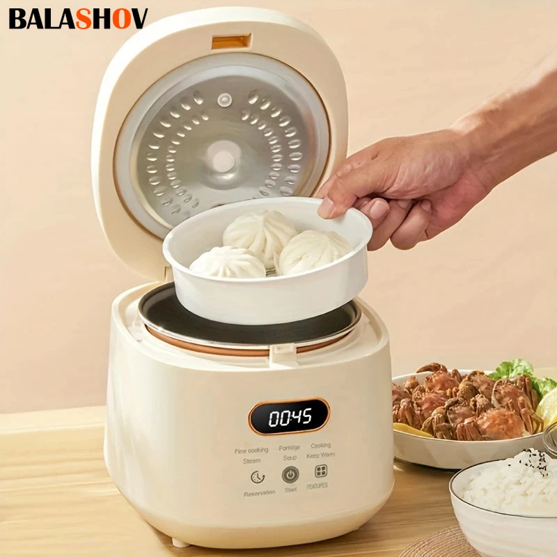 110V/220V Electric Rice Cooker 1-3 People Multi Cooker Non-Stick Pot Smart Mechanical MultiCooker Steamed Rice Pot For Home 2L rice cooker electric cooker