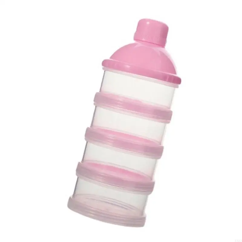 KXRD Travel Friendly Baby Milk Powder Dispenser Secure Seal Box Easy Carry Box