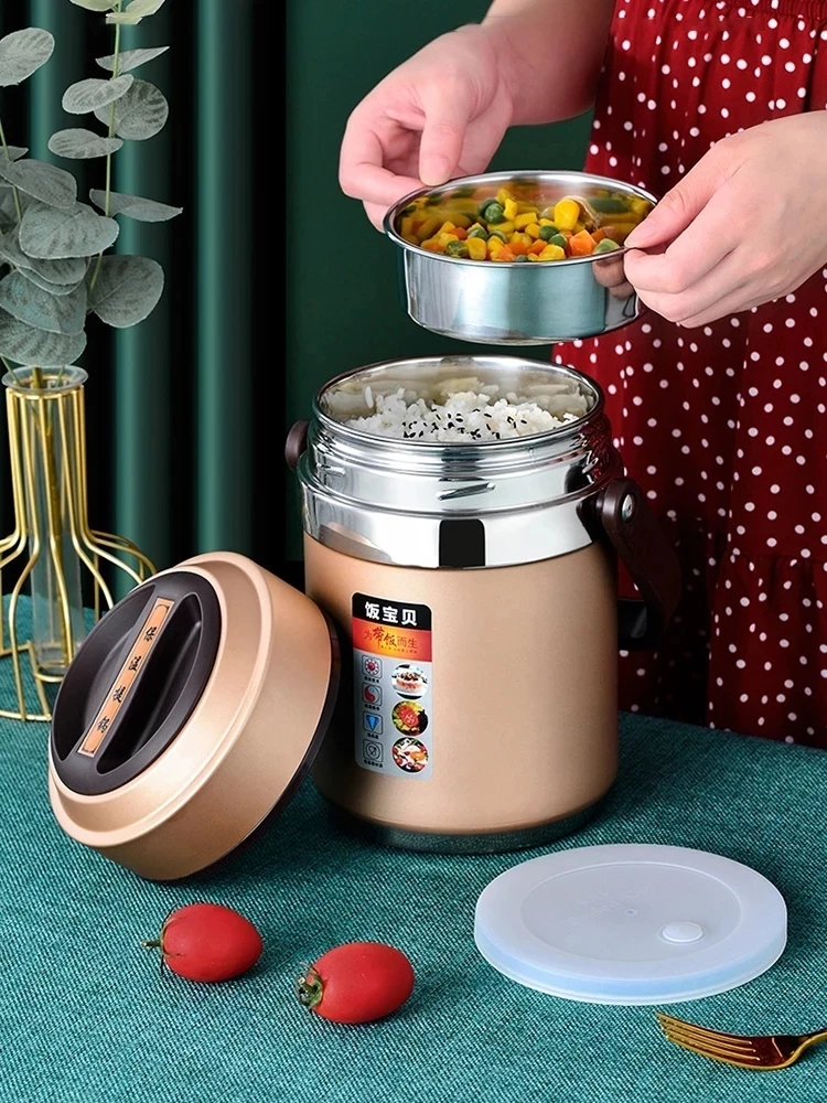 800ml/1000ml Food Thermal Jar Vacuum Insulated Soup Thermos Containers 316 Stainless  Steel Lunch Box with